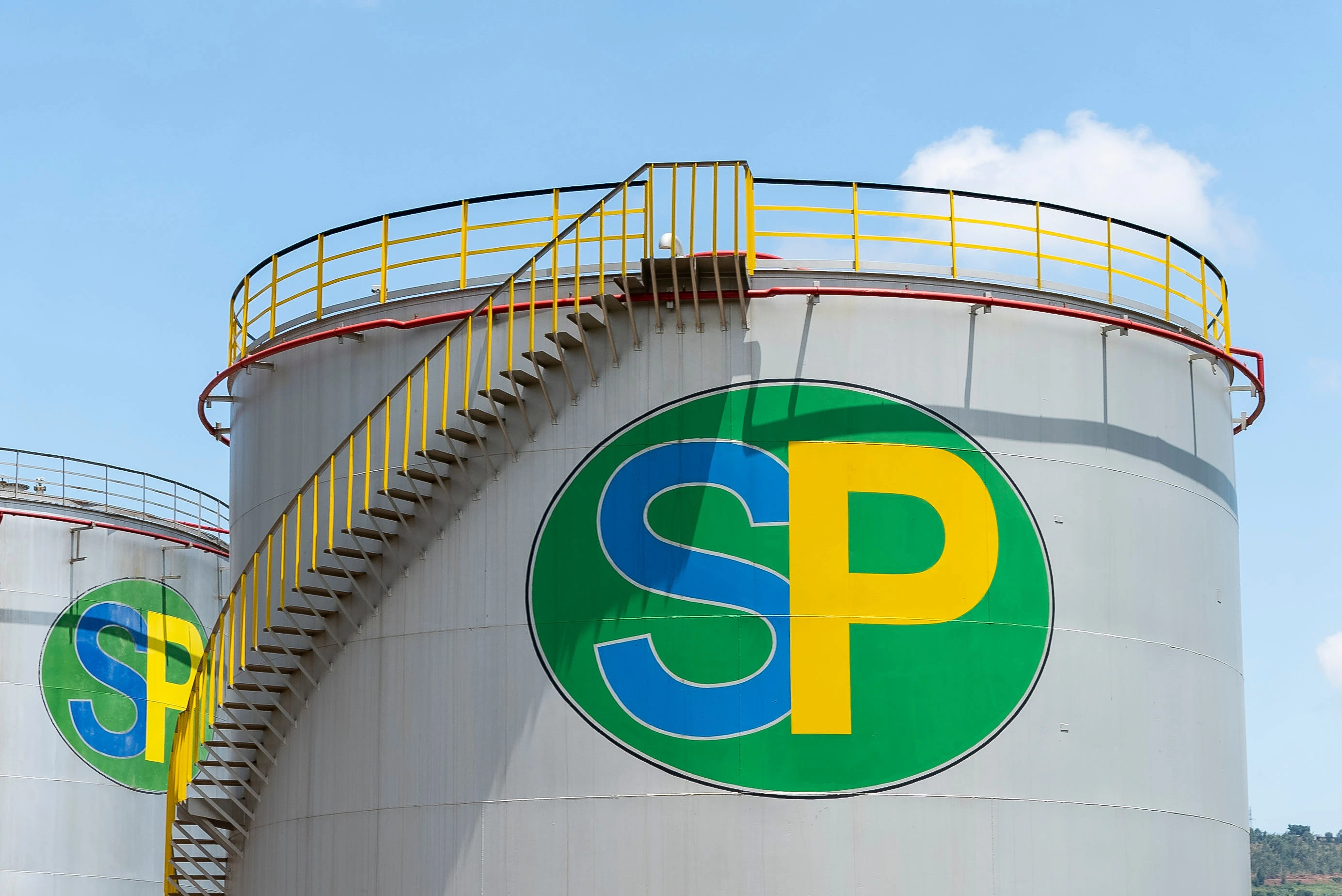 SP branded fuel storage tanks